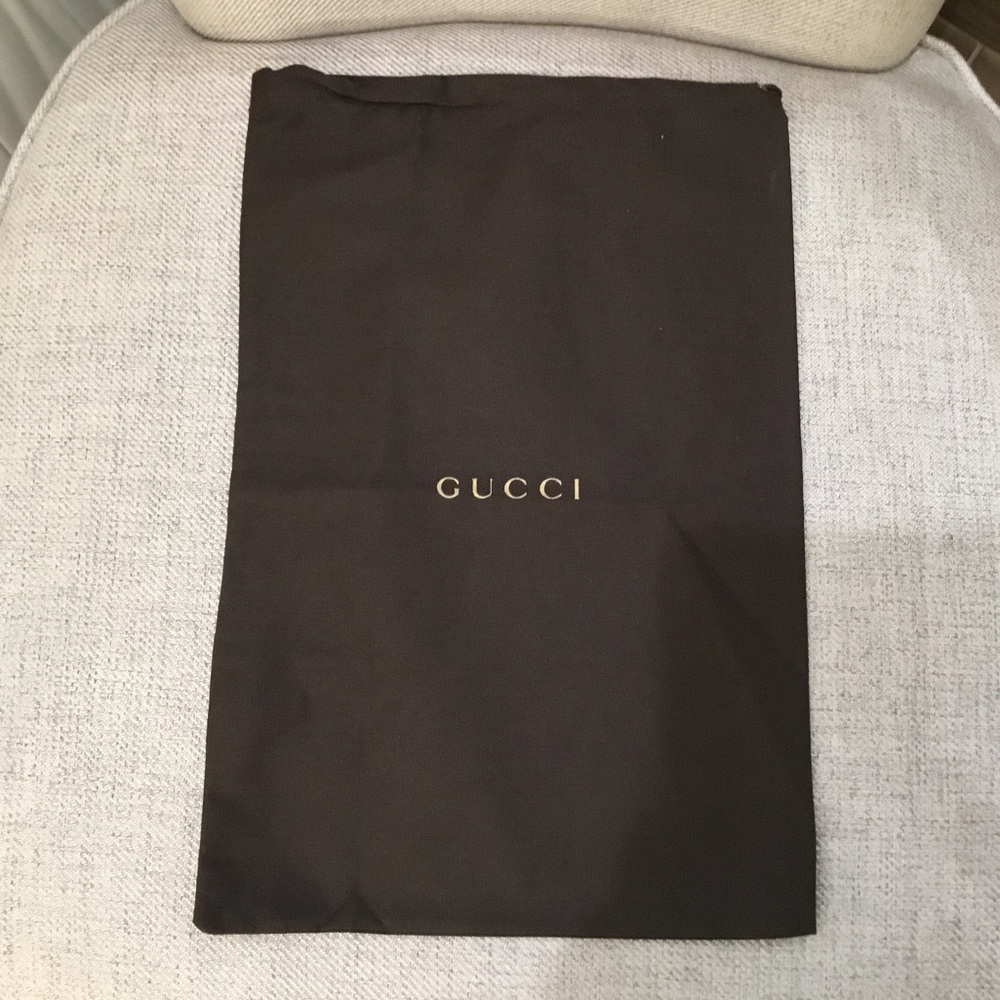 Gucci Large Chocolate Brown Dust Bag - 17.25 x 11.5